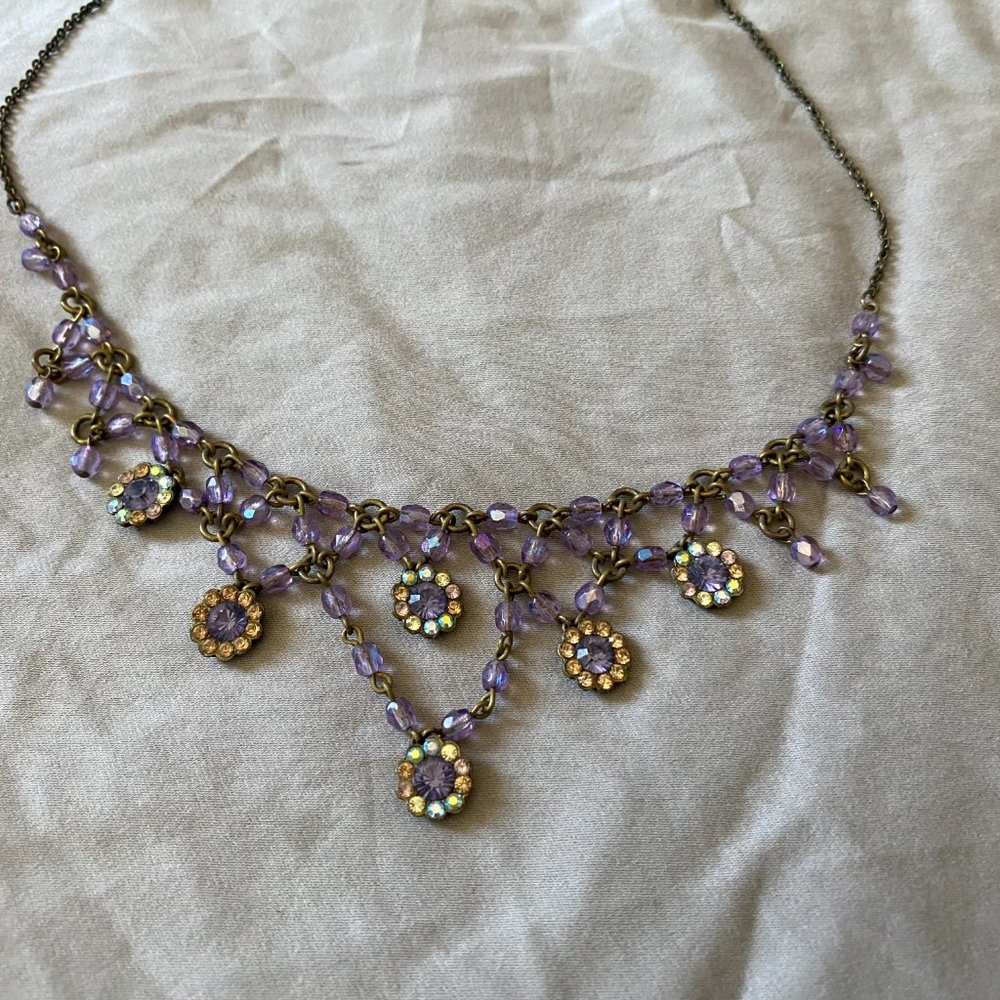 Michael Negrin Victorian-Inspired Swarovski Crystal Necklace